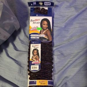 Crochet hair Burgundy red